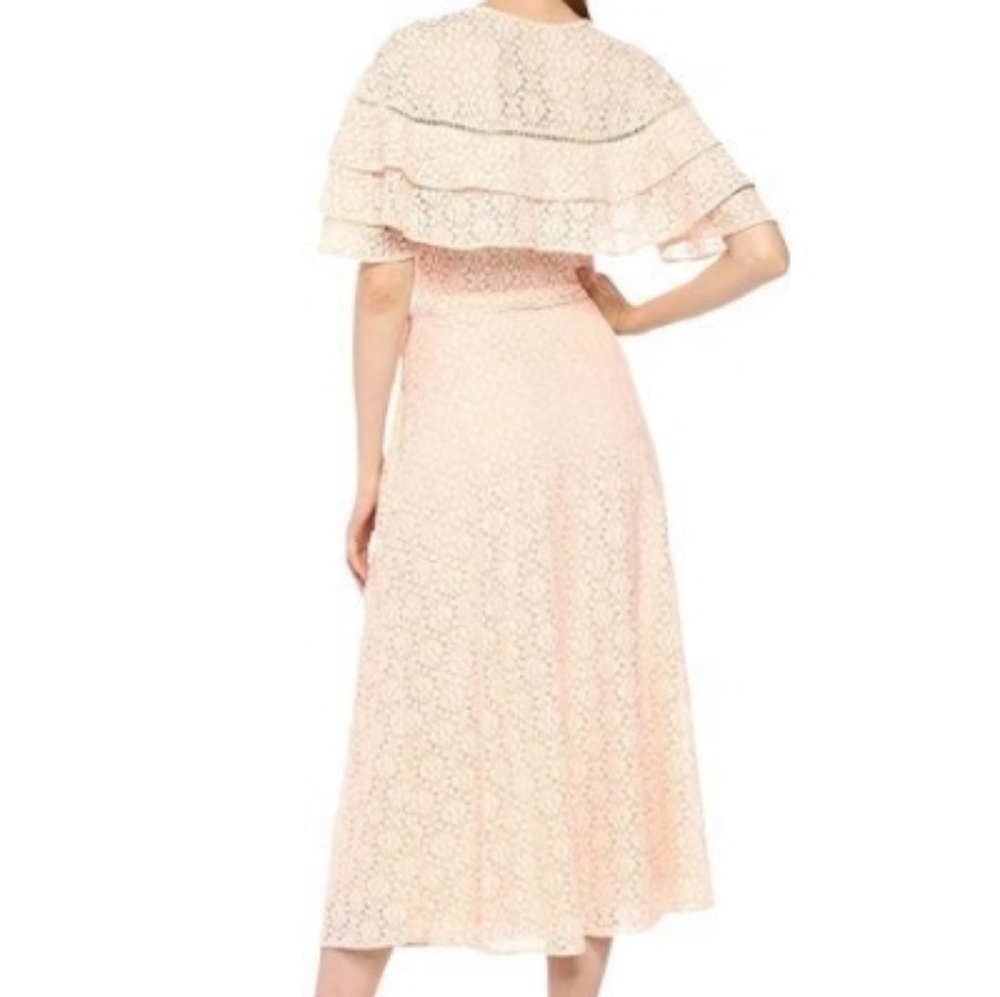 Embroidered Lace Ruffle Dress - Picture 8 of 10
